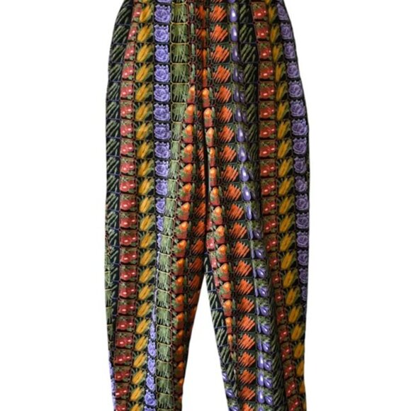 Vintage 80's Rare Chefwear Pants, Novelty Vegetables Print, Size M, Pristine - Picture 3 of 9